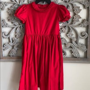Red corduroy dress